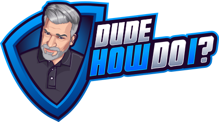 Dude, How Do I Logo